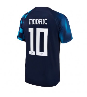 Kroatien Luka Modric #10 Bortatröja VM 2022 Korta ärmar
